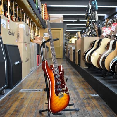 Tom Anderson Guitarworks Drop Top Classic Electric Guitar Dark Cherry Burst w/Hard Case image 5