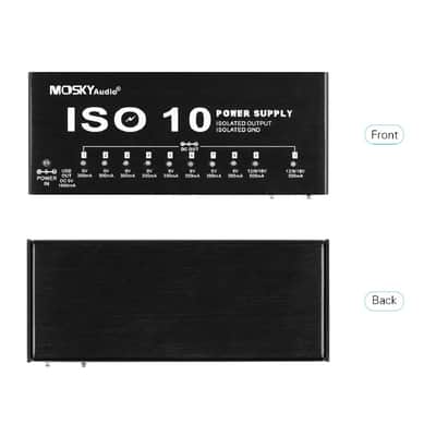 Mosky ISO 10 Isolated Output Guitar Bass Effect Pedal Power Supply 9V 12V 18V US Plug image 8