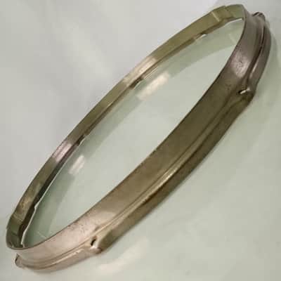 Leedy 15"NOB Stick-Chopper Snare Drum Resonant Rim/Hoop Nickel-Brass Vintage 20s image 4