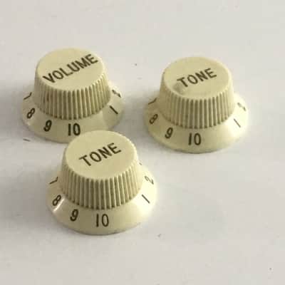 Vintage Genuine Fender USA Japan Strat MIJ Stratocaster Knobs Guitar Relic Fuji-Gen image 3