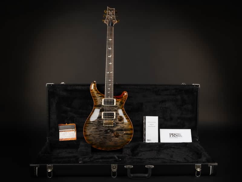 2015 PRS 30th Anniversary Wood Library Custom 24 Quilt 10-Top - Burnt Maple Leaf | USA Limited Edition Satin Flame Maple Neck Ziricote Fretboard 3.4kg | Coa OHSC image 1