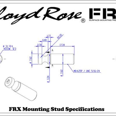 Floyd Rose FRX Top Mount Tremolo Kit Chrome with locking nut FRTX01000 NEW image 7