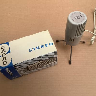 PHILIPS EL 3757 / 00 stereo MICROPHONE VINTAGE TRIPOD OR STAND STEREO MICROPHONE RARE image 9