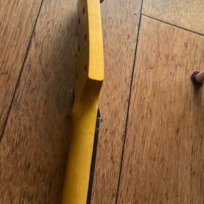 Burns Scroll Guitar Neck w/ Gear-o-Matik - Vintage Amber Gloss image 6