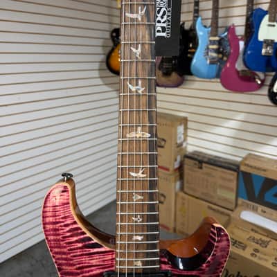 PRS Custom 24-08 10-Top 2026 Electric Guitar - Pomegranate w/OHSC & PLEK*D #516 image 7