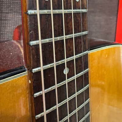 Takamine F-340S lawsuit era 1976 Japan w/ pickup and OHSC image 8