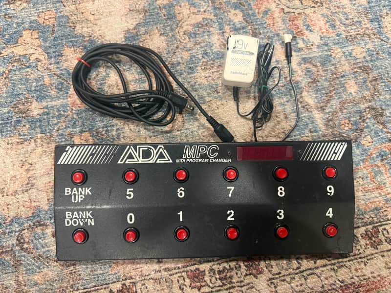 ADA A/DA MPC Midi Foot Controller Pedal 1980's -w/AC adapter + midi cable- Not working 100% image 1