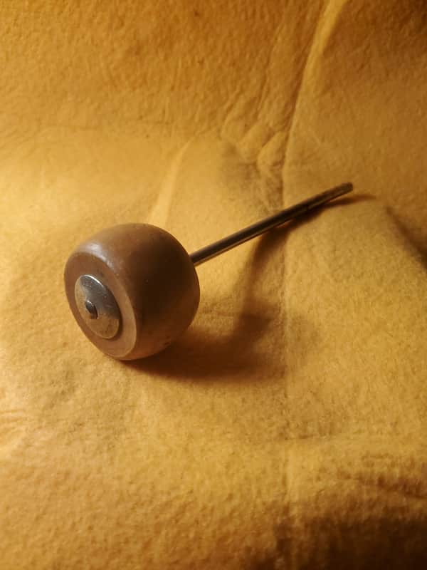 Vintage LUDWIG & WFL Wood BEATER for BASS DRUM Pedal * SPEED KING * 1940s 1950s 1960s image 1