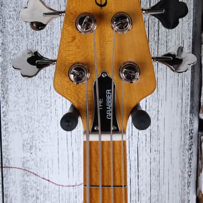 Epiphone Grabber Bass 4 String Electric Bass Guitar Ebony Finish with Gig Bag image 11