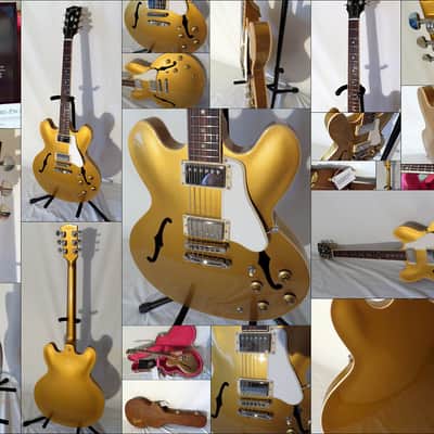 Gibson ES-335 Dot Plain Top 2013 Gold Unplayed image 24