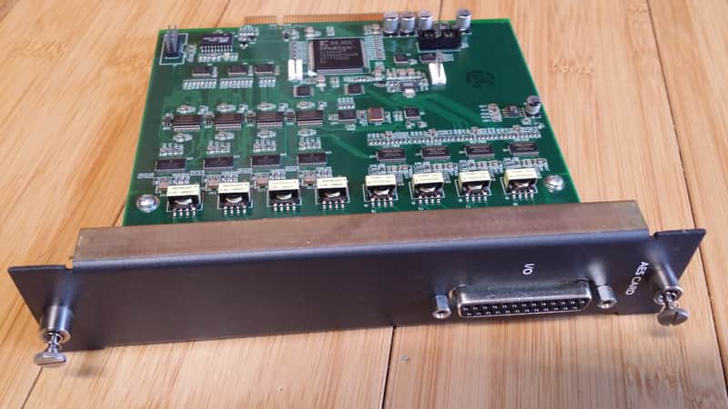 mackie digital x bus-THE AES/EBU CARD-one DB25 for eight channels digital audio image 1
