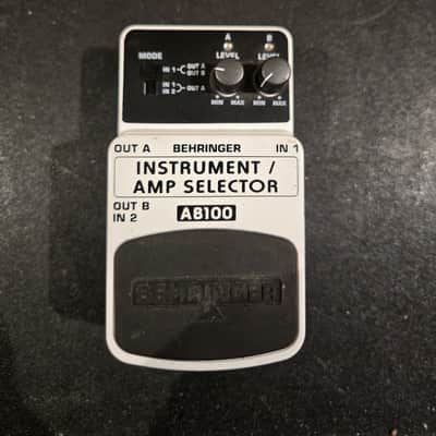 Behringer AB100 Instrument/Amp Selector 2010s - White image 1
