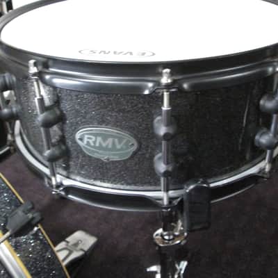 RMV. Drum Kit. In Titanium Silver Sparkle finish, Bapeva hard wood shells. image 3