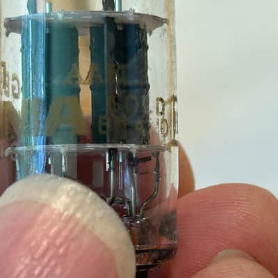 Immagine Sylvania GB Gold 5751 tube, vintage, tests like new, for Fender amp-very rare - 4
