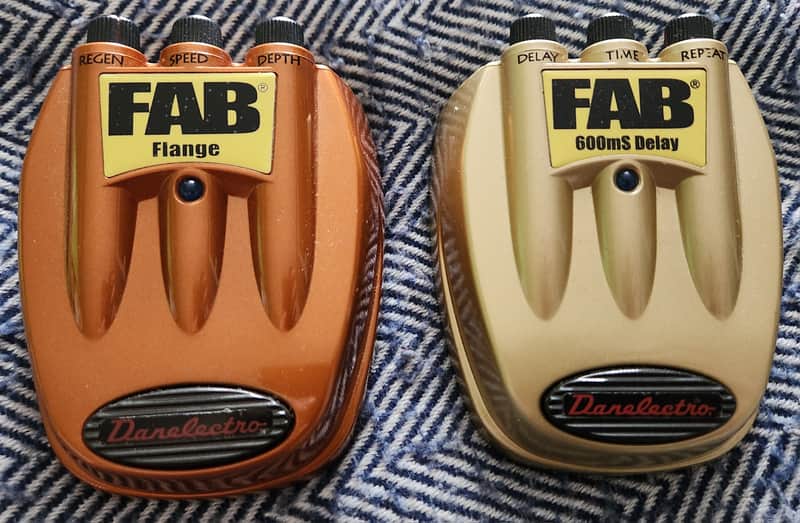 Danelectro Set: FAB D6 Flange & FAB 600mS Delay 2010s image 1
