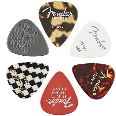 Fender Material Medley Guitar Picks - Heavy (6 Pack) image 2