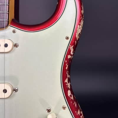 Fender Custom Shop 1963 Stratocaster Super Heavy Relic - Candy Apple Red image 6