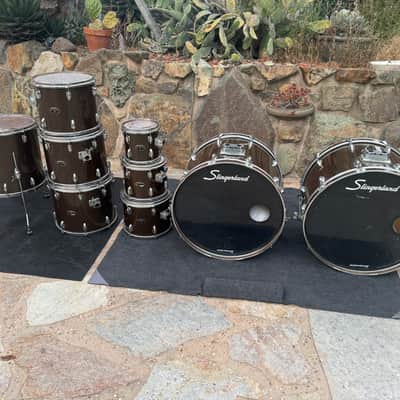 Slingerland 9pc Double Bass Drum Set Kit image 1