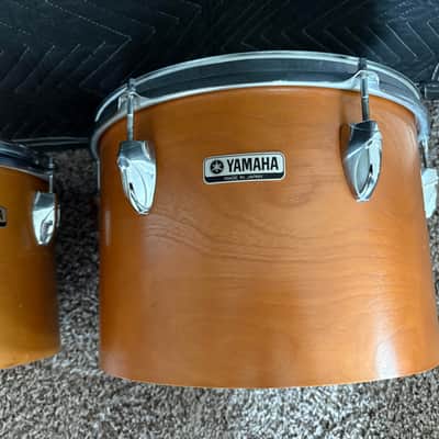 Yamaha Vintage 8000 Series Concert Toms - 12" and 13" - 70s/80s - Real Wood Finish image 5