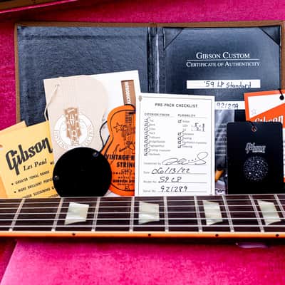 2022 Gibson Custom Shop Historic 1959 Les Paul Standard R9 70th Anniversary VOS Factory Burst image 16