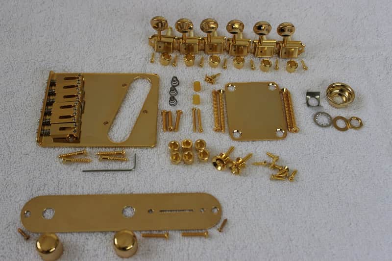 Fender/Gotoh Telecaster Gold Full Hardware Set w/ Tuners - GTC202 6-saddle Bridge Tele TB-0030-002 image 1