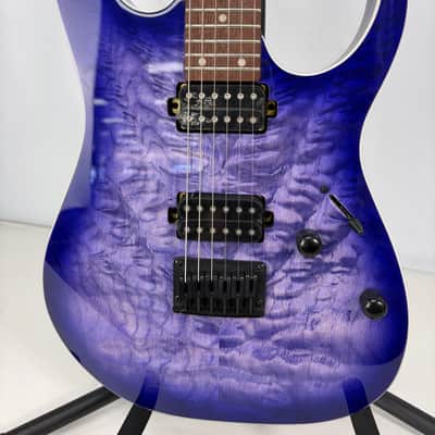 Ibanez RG421QMCBB Cerulean Blue Burst (Mint) - Cerulean Blue Burst image 2