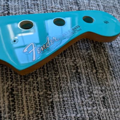 2023 Fender American Vintage II 1966 Jazz Bass Rosewood Neck Sea Foam Green Headstock image 3