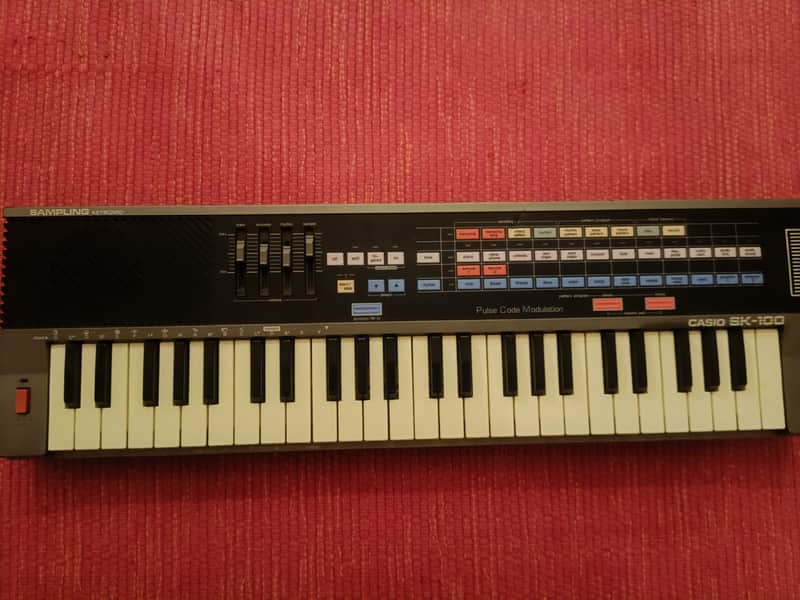 Casio SK-100 49-Key Sampling Keyboard 1980s - Black image 1