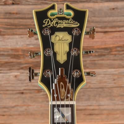 D'Angelico Deluxe SS Semi-Hollow Single Cutaway Matte Surf Green 2020 image 6