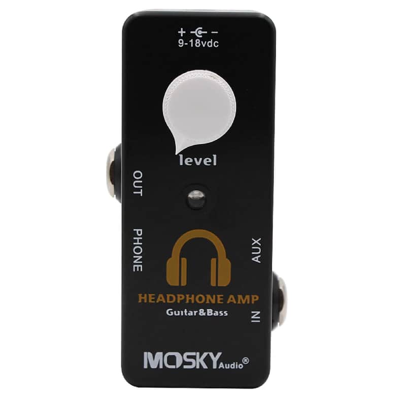 Mosky Headphone AMP AUX in Headphones OUT Stereo Guitar or Bass Effects pedal image 1