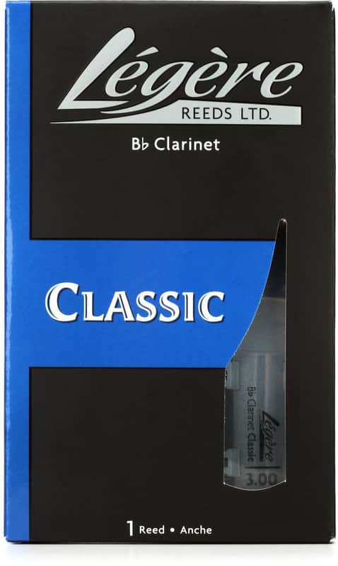 Legere LECLS3 Classic Bb Clarinet Reed - 3.0 (5-pack) Bundle image 1