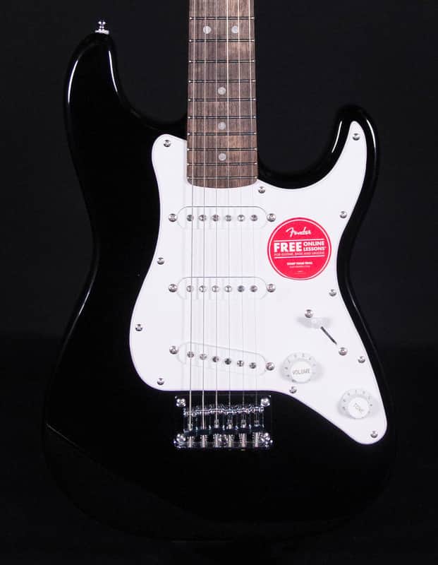 Squier Mini Stratocaster, Laurel FB, Black image 1