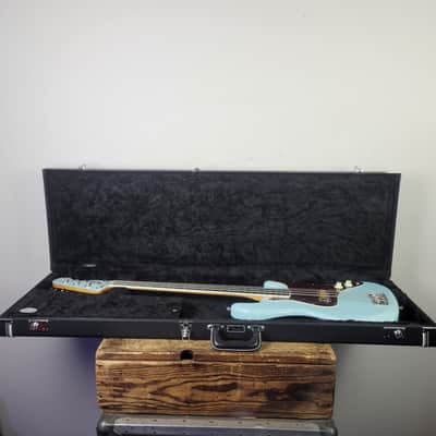 2023 Fender Gold Foil Jazz Bass - Sonic Blue With OHSC image 16
