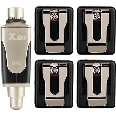 Xvive  U45 In-Ear Wireless Monitor System With Transmitter and 4 Receivers (5.8 GHz)  2025 - Gold image 3