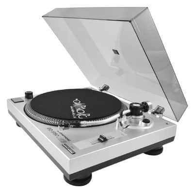 Omnitronic BD-1380 Belt-Drive USB DJ Turntable (silver) image 8