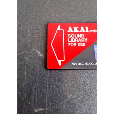 Akai 802R Sound Library Card - Red – Sound Library Card - Excellent image 2