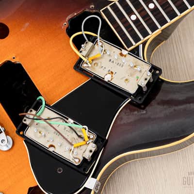 1987 Yamaha Super Axe SA-1800 Vintage Carved Top Semi-Hollow Guitar Brown Sunburst w/ Spinex Humbuckers, Case image 13
