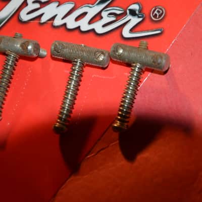 Fender original vintage Telecaster Bridge Saddles (1961/1962) * rare * Made in Fullerton, California! image 2