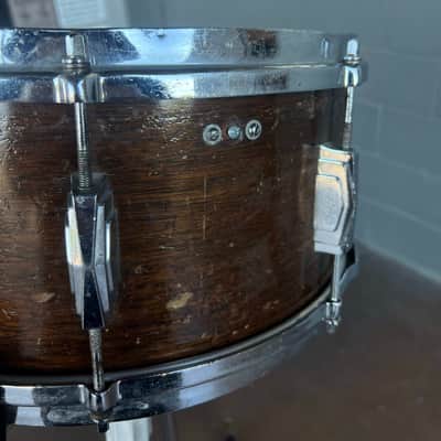 Vintage 40's Ludwig & Ludwig Super Mahogany 6.5x14" Snare Drum image 4