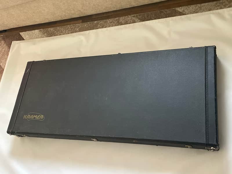 1980's Kramer Vanguard RR Rhoads Model Black Tolex Hardshell Electric Guitar Case image 1