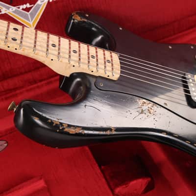 Mint Fender Custom Shop 1969 Stratocaster Masterbuilt Andy Hicks Heavy Relic Black image 7