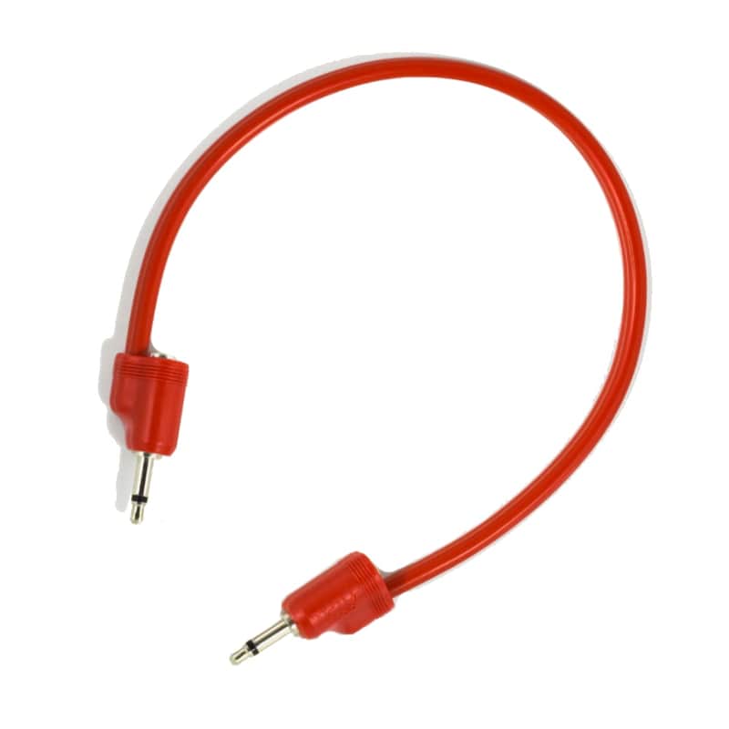 Tiptop Audio Stackcable 3.5mm Eurorack Patch Cable, Red - 30 cm image 1