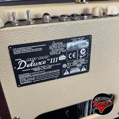 Fender Hot Rod Deluxe Iii Limited Edition Wine Red Vanilla White image 11