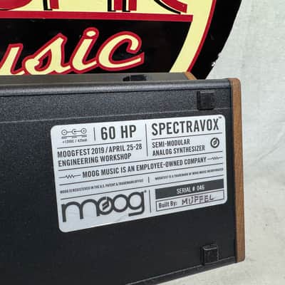 Moog Spectravox Semi-Modular Analog Synthesizer with Power Supply + Soft Case 2019 - Limited Moogfest 2019 Engineering Workshop Edition image 17