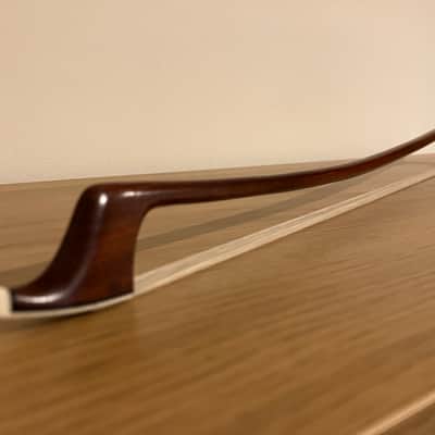 Double Bass German Frog Bow - Roy Collins - Pernambuco - 1/4 Size - Unique image 15