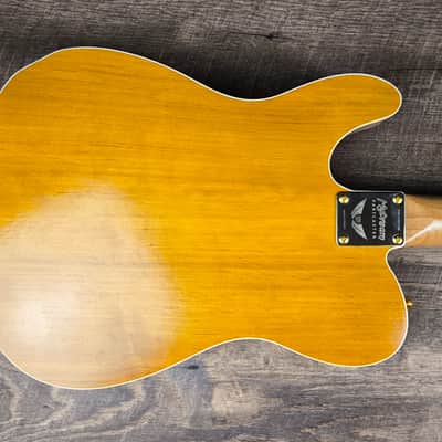 MyDream Partcaster Custom Built - Honey Gold Ash Chambered Alder Tapped Coil image 3