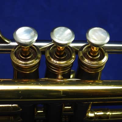 Selmer Paris Grand Prix model 20 Bb trumpet 1950 Lacquered Brass image 16