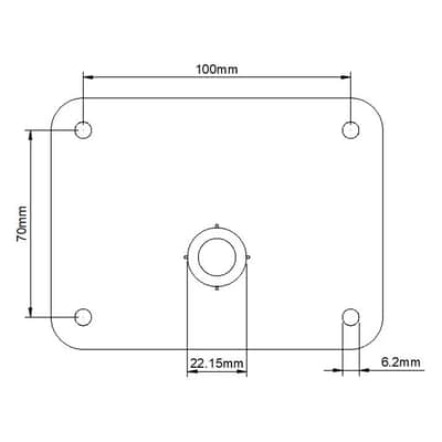 Module Mounting Plate For Roland TD, HPD & SPD Modules & Controllers Same As Roland MDP-7 Mount w/ M5 Screws image 4