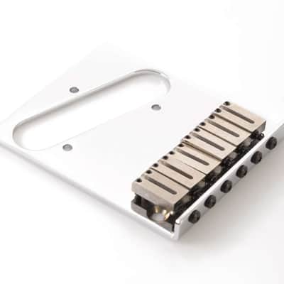 Genuine Fender 6 Saddle American Series Telecaster Bridge, Chrome 099-0807-100 image 1