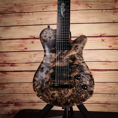 Framus Panthera Supreme 7-String (Purple LEDs, Poplar Burl Top, Chambered) image 1